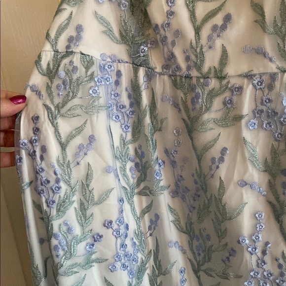 Petal & Pup Blue and White Maxi Dress - Picture 4 of 11